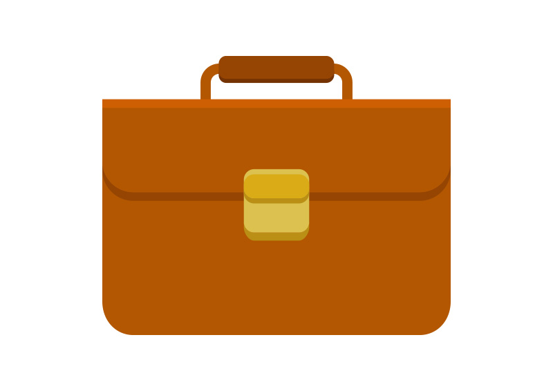 briefcase flat vector by superawesomevectors d9h0qks HypTechie